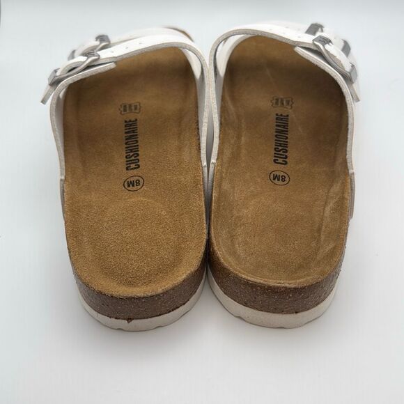 CUSHIONAIRE Lane Cork Footbed Sandals for Women SIZE 8 WHITE NEW - Picture 4 of 6